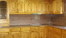 Acabados de la cocina en mármol 